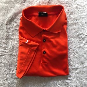 Nike Golf Dri-Fit Orange Polo Shirt Men’s Medium